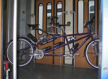 Fiets in trein
