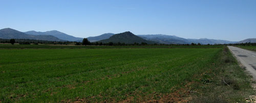 Landschap voorbij El Sabinar