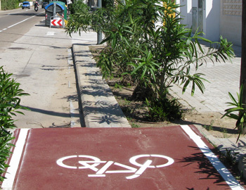fietspad loopt dood