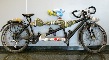 Fiets klaar voor vertrek