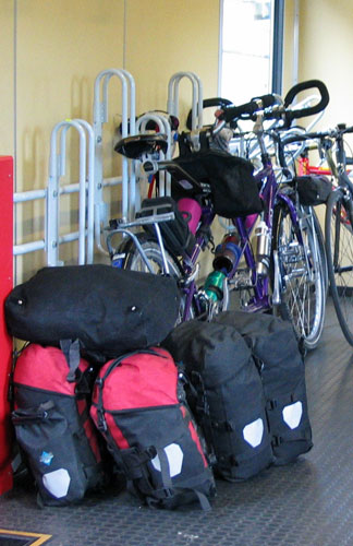 De tandem in de trein