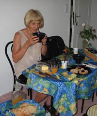 Jonne aan het ontbijt