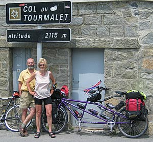 Marc en Jonne op de Tourmalet