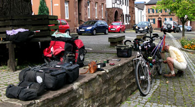 Fiets onderhanden