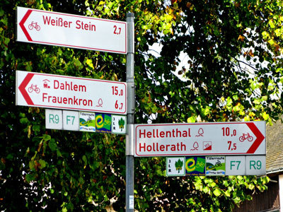 Fietsroutebordjes