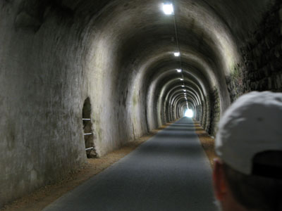 Fietstunnel bij de Schalkenmehren