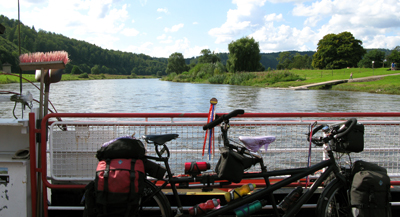 Veerboot over de Weser
